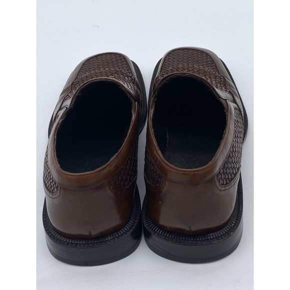 Bachrach Asti 200 Men’s Handmade Woven Leather Loafer Brown Size 8 - Picture 11 of 15